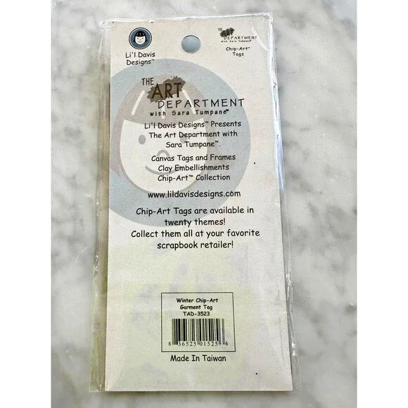 NEW Lot of 4 Scrapbook Embellishments & Clips- Christmas Winter & Months of Year - Picture 6 of 15